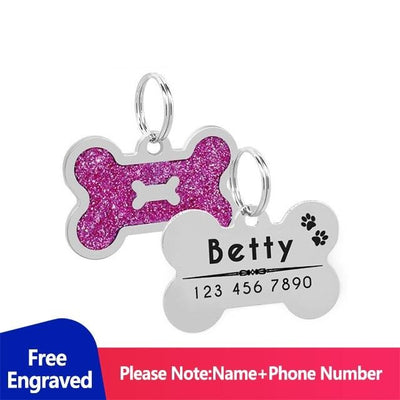 Bling Bone Personalized ID Dog Tags | Softosy Pet Boutique